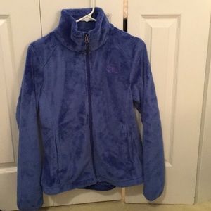 North Face Jackets & Coats - North Face fluffy blue zip up jacket sz S 56654 North Face Jackets & Coats - North Face fluffy blue zip up jacket sz S 56654